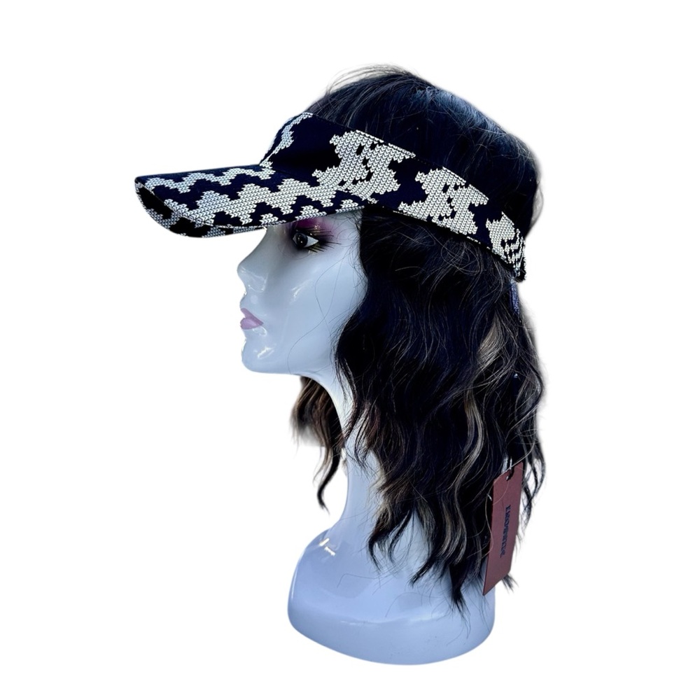 Nwt Missoni Pixel Zig Zag Printed Pattern Sun Vis… - image 1